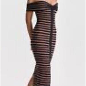 Elegant Black and Tan Striped Women's Top